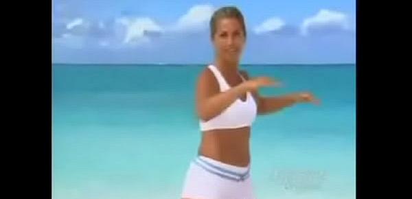  Denise Austin in white shorts